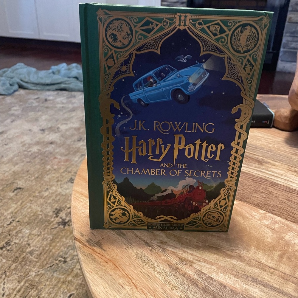 Scholastic Green and Gold Harry Potter Book